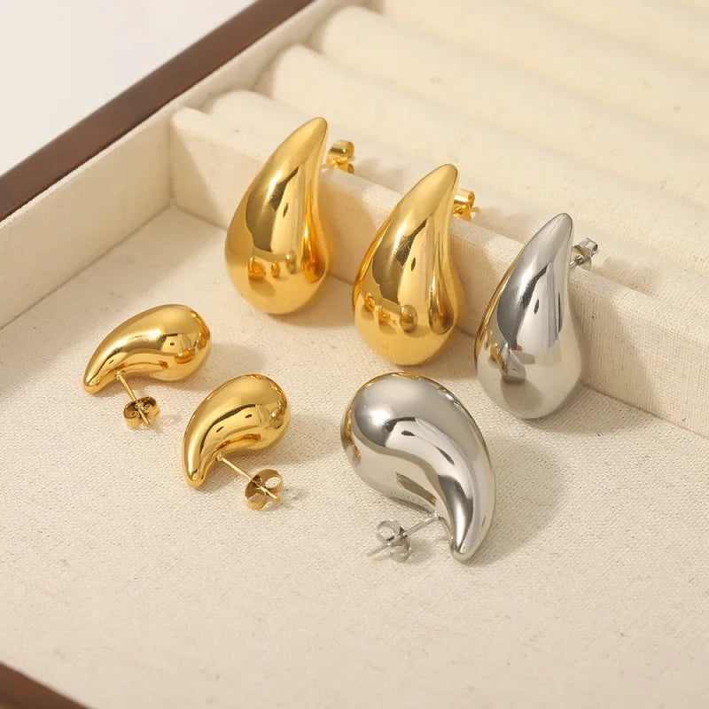 Pendientes Vintage Acero Inoxidable 316L Dorados