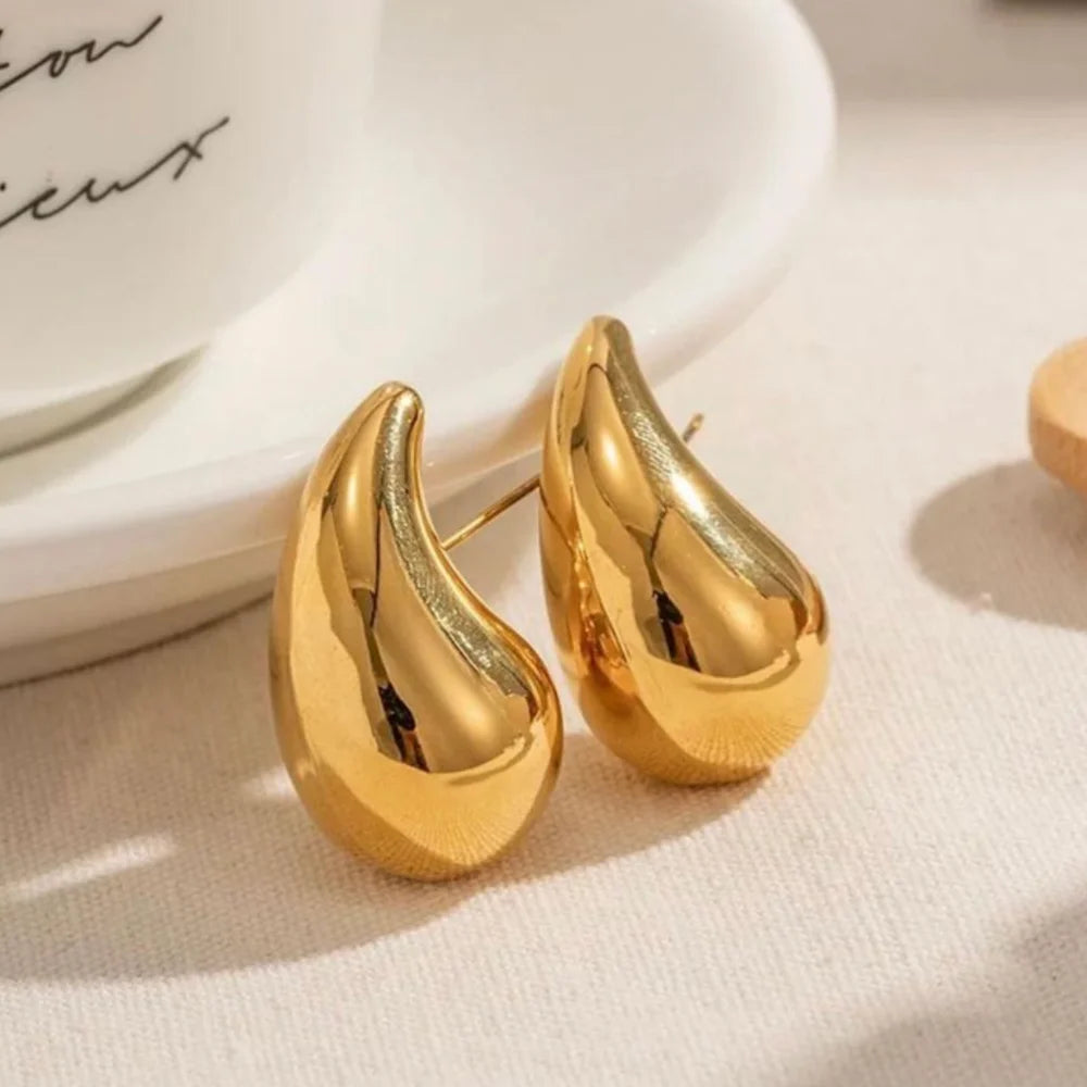 Pendientes Vintage Acero Inoxidable 316L Dorados