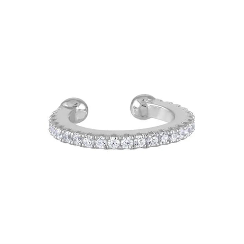 Ear Cuff Grande con Circonita CZ Oro y Plata para Mujer y Hombre