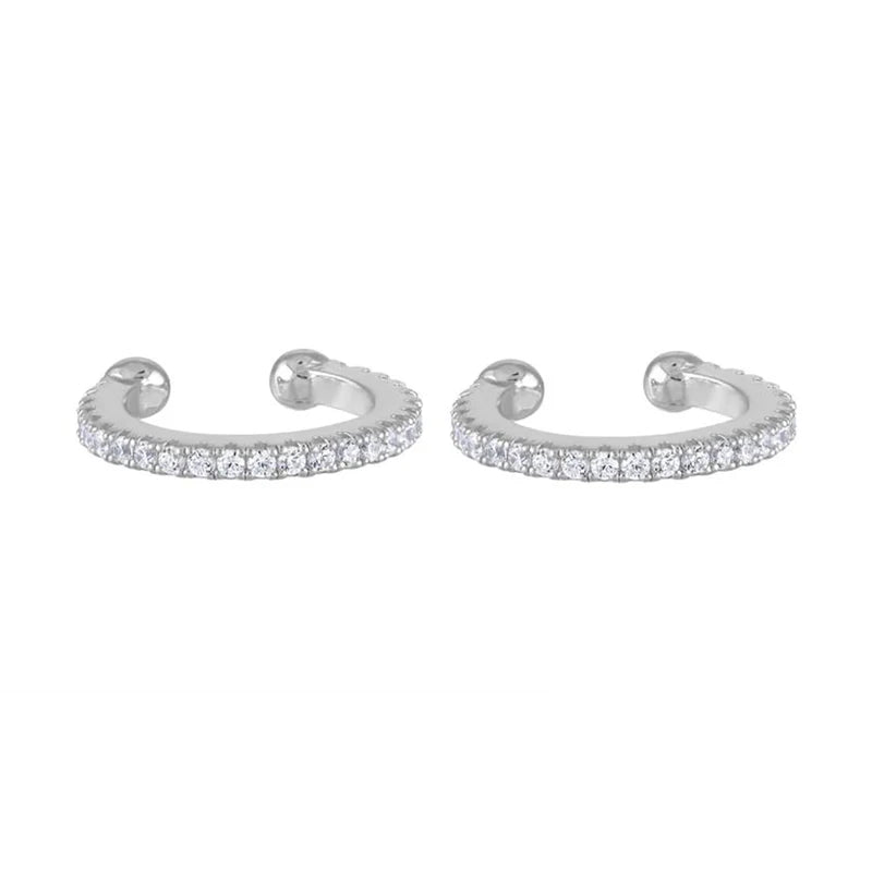 Ear Cuff Grande con Circonita CZ Oro y Plata para Mujer y Hombre