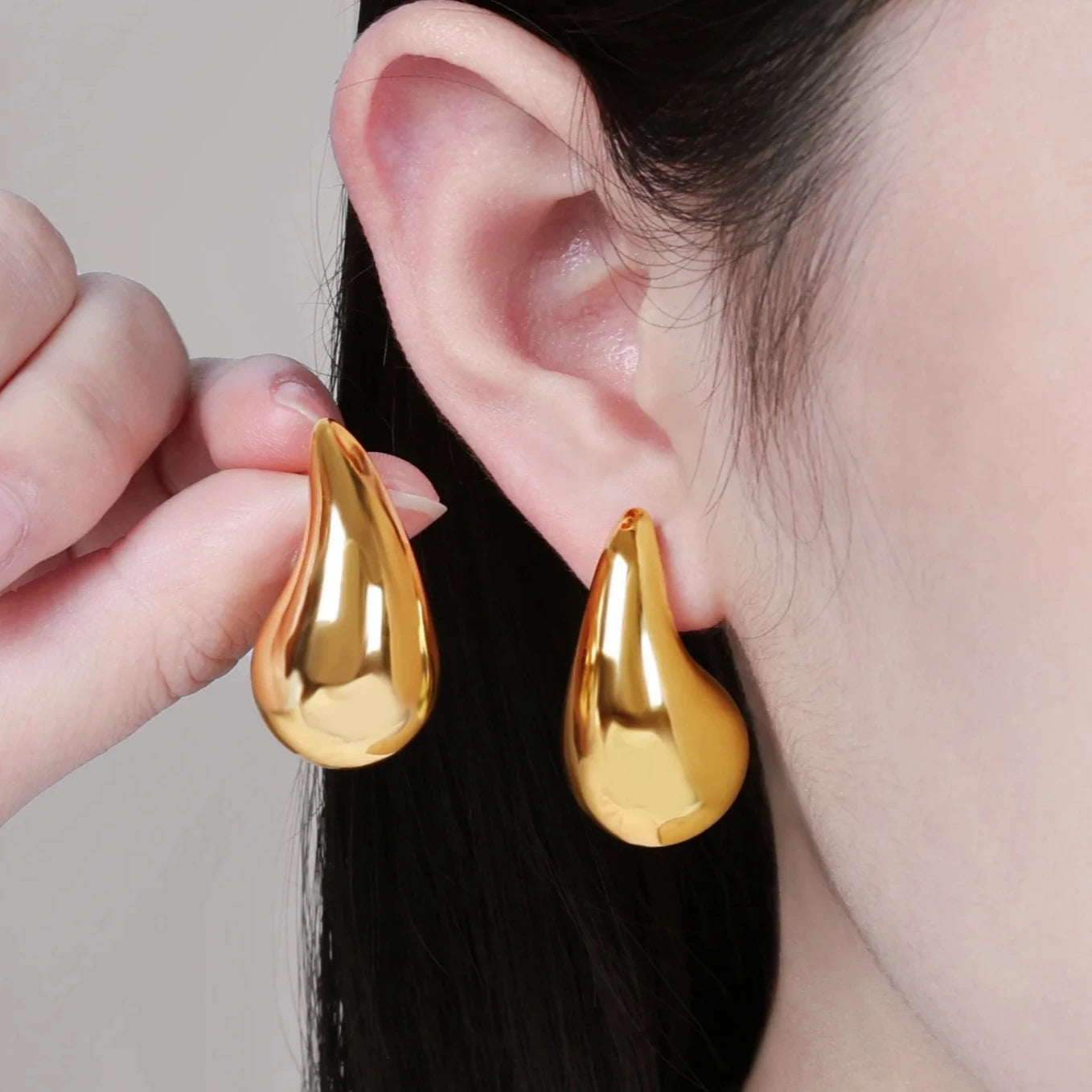 Pendientes Vintage Acero Inoxidable 316L Dorados