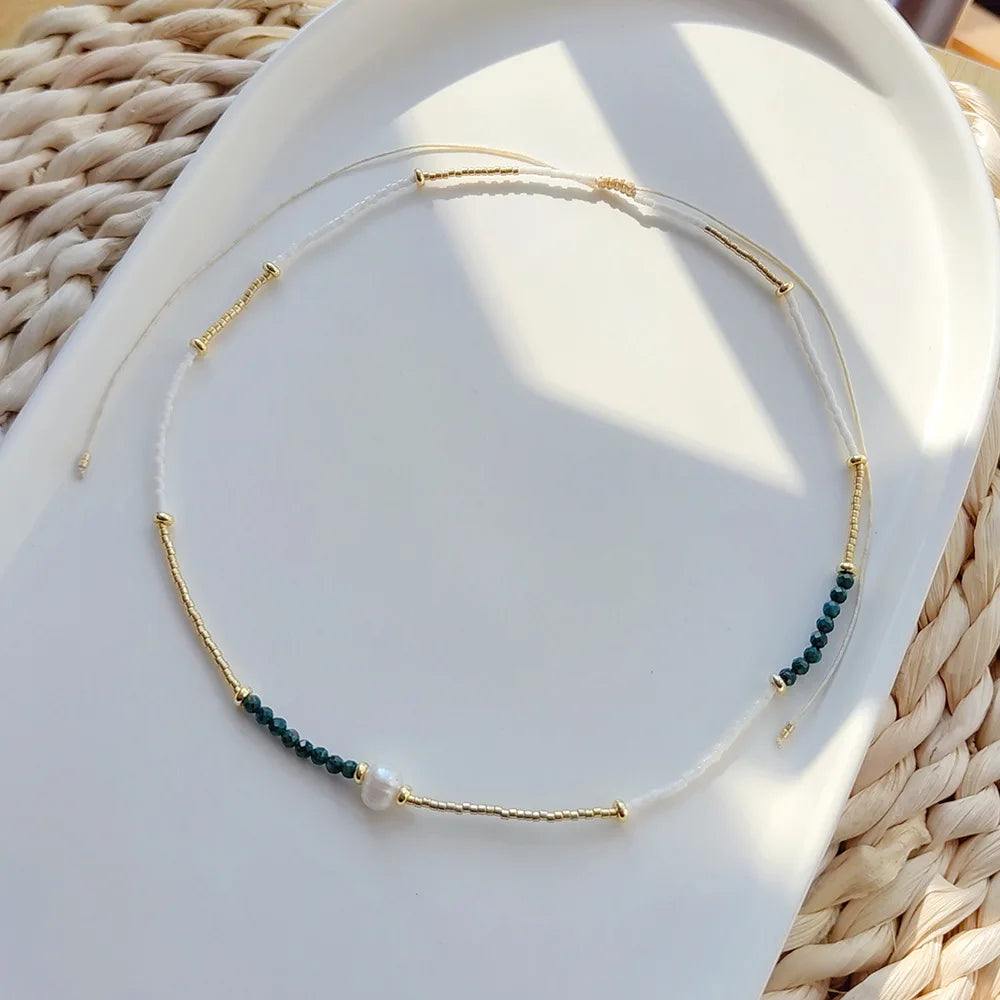 Pulsera Ojo Turco Ajustable Miyuki para Mujer, Joyería Multicapa Regalo