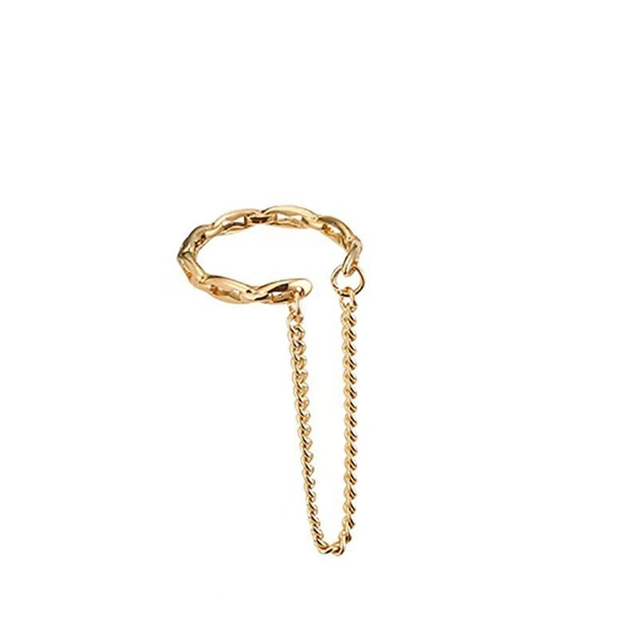 Ear Cuff Dorado Minimalista sin Perforación para Mujer