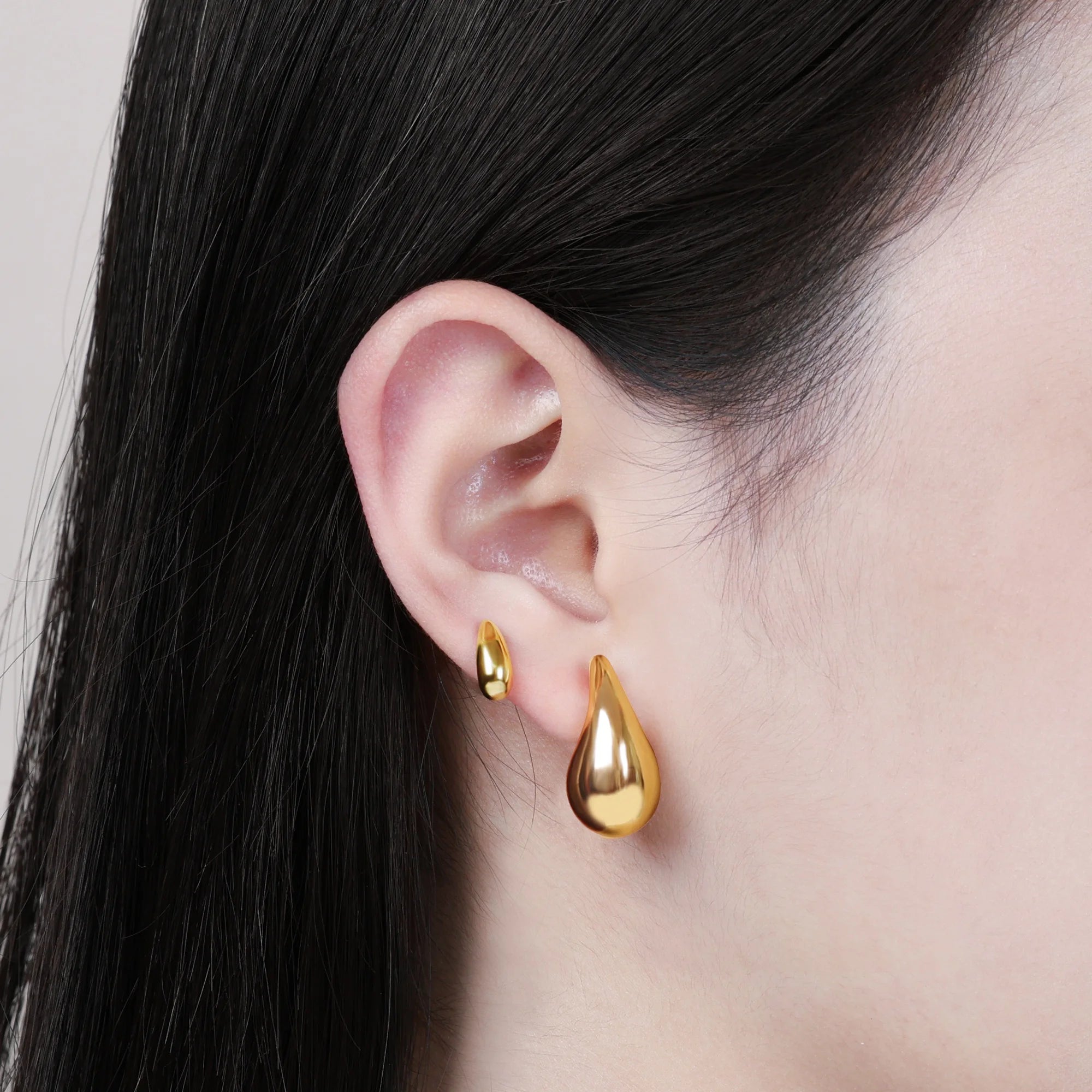 Pendientes Vintage Acero Inoxidable 316L Dorados